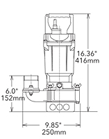 1.0 Horsepower (hp) Motor Power Sub-Prime® Electric Submersible® Trash Centrifugal Pump - 2