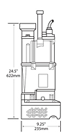 2.0 Horsepower (hp) Motor Power Sub-Prime® Electric Submersible® Centrifugal Pump - 2