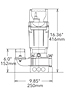 1.0 Horsepower (hp) Motor Power Sub-Prime® Electric Submersible® Trash Centrifugal Pump - 2