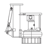 Heidra® HS150SG Slurry Gate Hydraulic Submersible® Trash/Sludge Centrifugal Pump